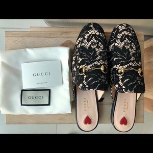 Gucci Princetown Lace Slipper size 38.5 BRAND NEW